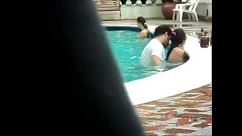 Indian lovers fuck in swimming pool