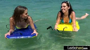 Sex Tape With Naughty Teen Lesbos Girls (Jenna Sativa & Liza Rowe) clip-15