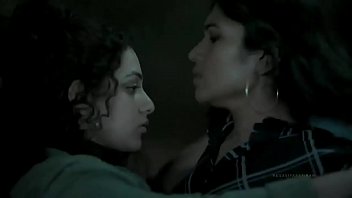 Indian actor Nitya Menon hot kissing with her friend
