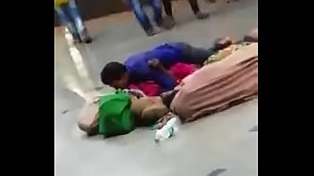 Desi couple sex at railway station
