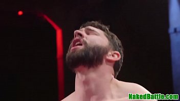 Tattoo dominating wrestler anal fucks jock