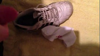 spitting and cumming on adidas shoes
