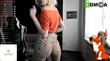 Alice is dancing in her pajamas and showing off her beautiful ass.