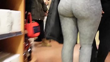 Pawg ass leggings grey tights