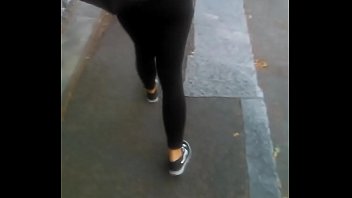 Hot teen with nice ass walking