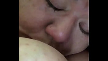 Chichona46 licking her nipple