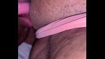Pulled her panties to the side and tasted her pussy