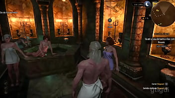 The Witcher 3: bath house.