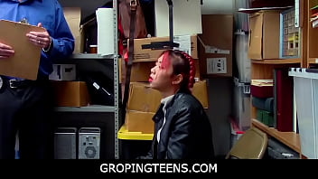 GropingTeens - Hot Asian MILF Christy Love Has Sex With Security Guard To Get Virgin StepDaughter Off Of Shoplifting Charges
