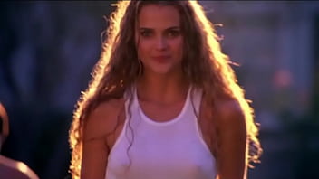 Keri Russell - Gets her top wet running through sprinklers - (uploaded by celebeclipse.com)