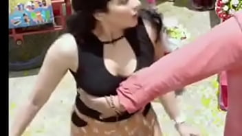 Indian actress regina boobs pressed in a movie
