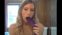 Pretty blonde gets dildo in her ass-Watch Part2 on Hotcamshd.com